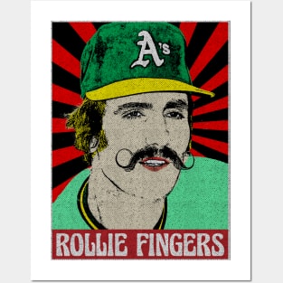 Rollie Fingers 80s Pop Art Fan Art Posters and Art